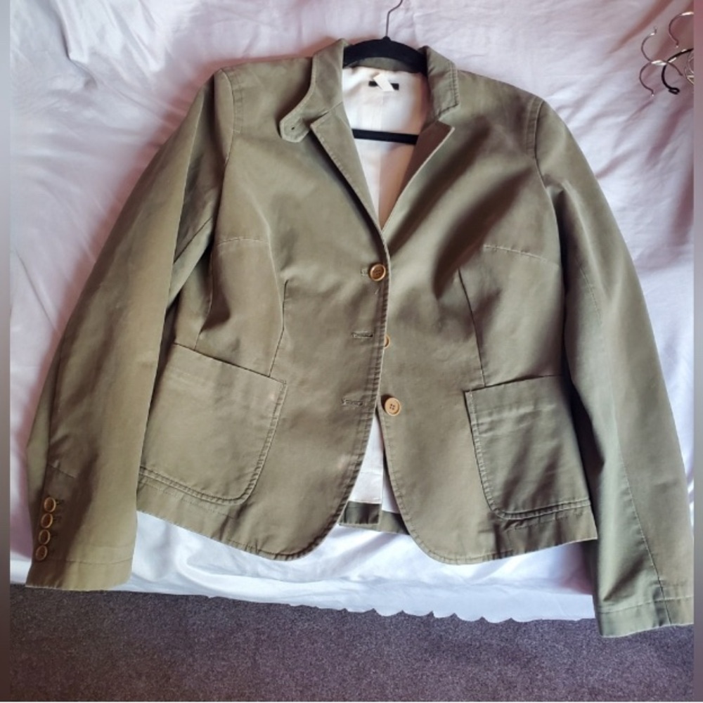 J. Crew Green blazer style jacket